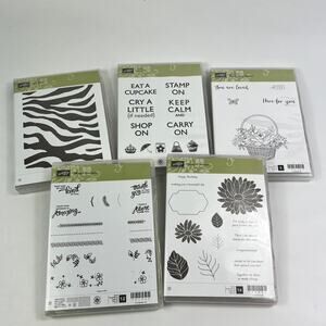 Stampin Up Carry On Mixed Borders Its Wild Special Reason Blossoming Stamp Lot